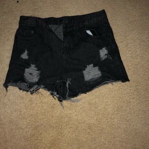Denim shorts